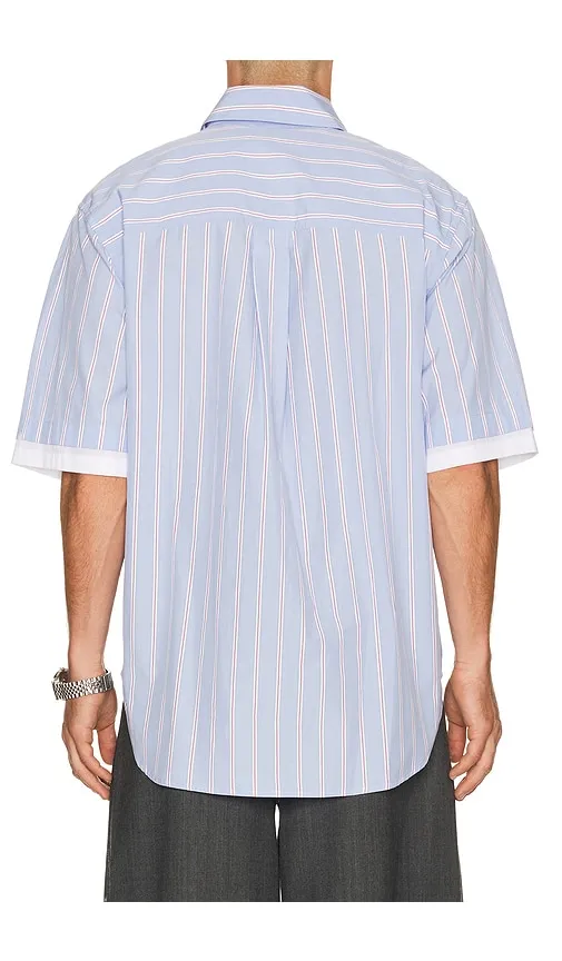 Steven Double Layer Shirt in Blue. - size L (also in S) - SIMKHAI - Modalova