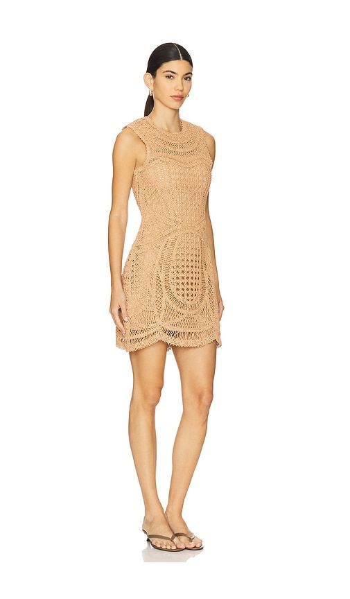 Coen Mini Dress in Tan. - size 2 (also in 4) - SIMKHAI - Modalova