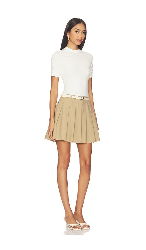 Abbie Short Sleeve Mini Dress in Cream. - size M (also in S) - SIMKHAI - Modalova
