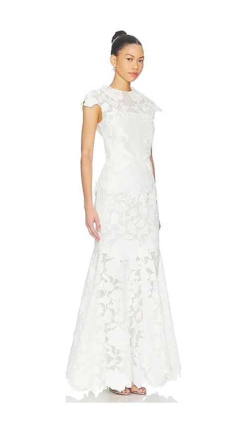 Eloisa Embroidered Midi Dress in . - size 0 (also in 10, 4, 6, 8) - SIMKHAI - Modalova