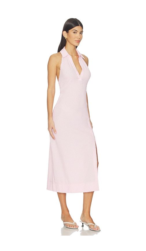 Clairmont Halter Midi Dress in Pink. - size L (also in M, S) - SIMKHAI - Modalova