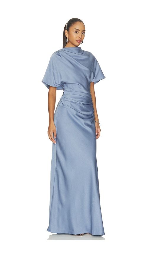 Annibelis Short Sleeve Gown in Blue. - size 2 (also in 4) - SIMKHAI - Modalova