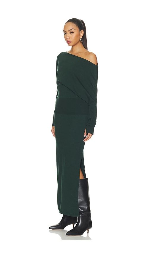 Janese Off Shoulder Midi Dress in Green. - size L (also in M, S, XS) - SIMKHAI - Modalova