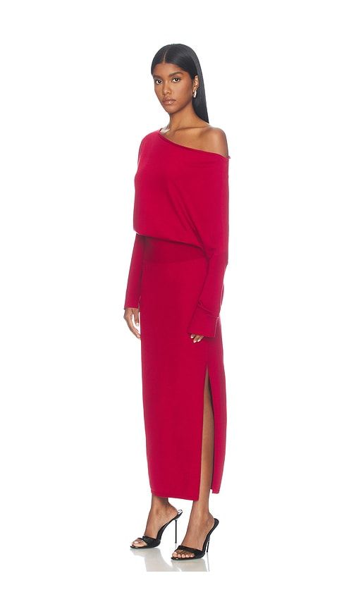 Janese Off Shoulder Midi Dress in Red. - size M (also in S, XS) - SIMKHAI - Modalova
