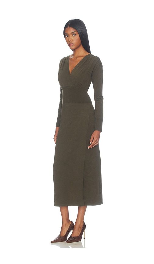 Lily Midi Dress in Army. - size L (also in M, S, XS) - SIMKHAI - Modalova