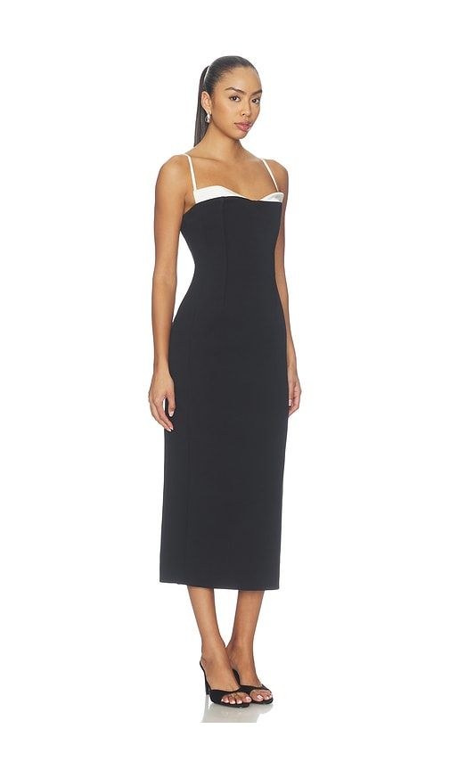 Kristen Sleeveless Midi Dress in Black & White. - size 0 (also in 2, 4, 6, 8) - SIMKHAI - Modalova