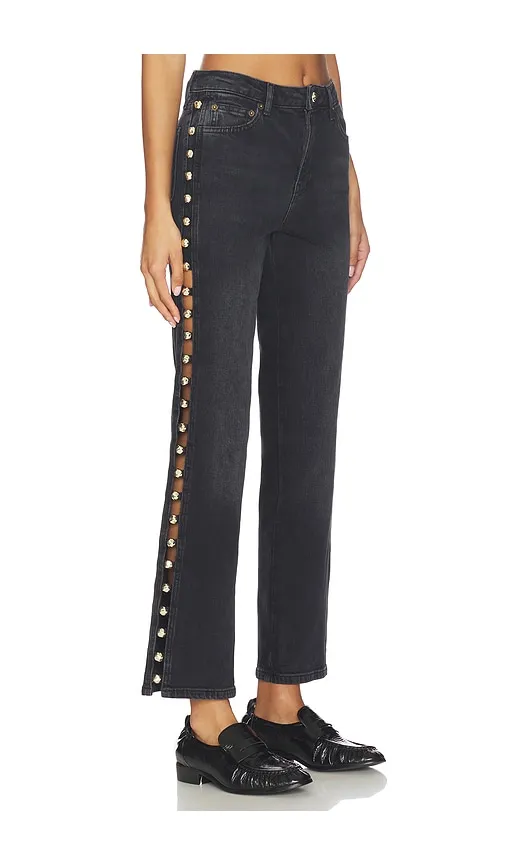 Amelia High Rise Jean in Black. - size 27 (also in 28) - SIMKHAI - Modalova