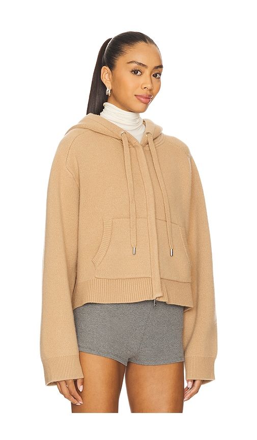 Dakota Cropped Hoodie in Beige. - size S (also in M) - SIMKHAI - Modalova