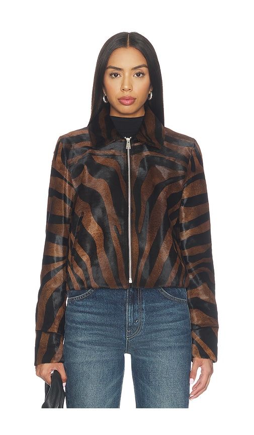 Daria Jacket in Brown. - size L (also in M, S, XS) - SIMKHAI - Modalova