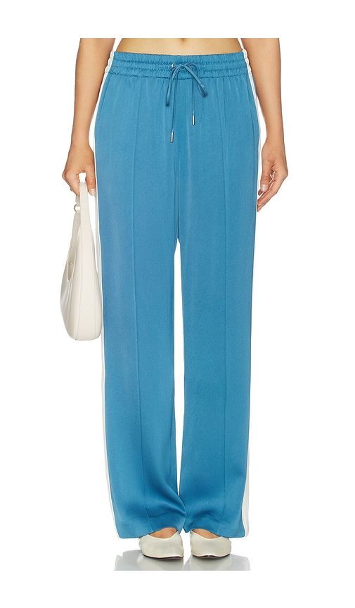 Nolan Satin Side Striped Pant in Blue. - size S (also in XS) - SIMKHAI - Modalova