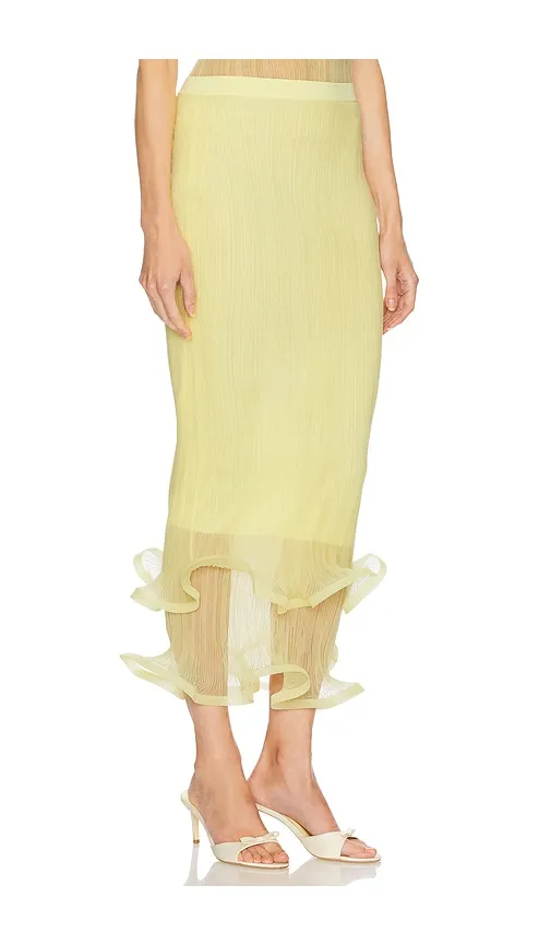 Kelso Skirt in Lemon. - size L (also in M) - SIMKHAI - Modalova
