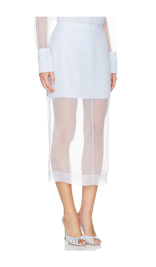 Dana Midi Skirt in Baby Blue. - size L (also in S, XS) - SIMKHAI - Modalova