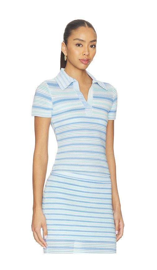 Paxton Knit Polo in Blue. - size S (also in XS) - SIMKHAI - Modalova