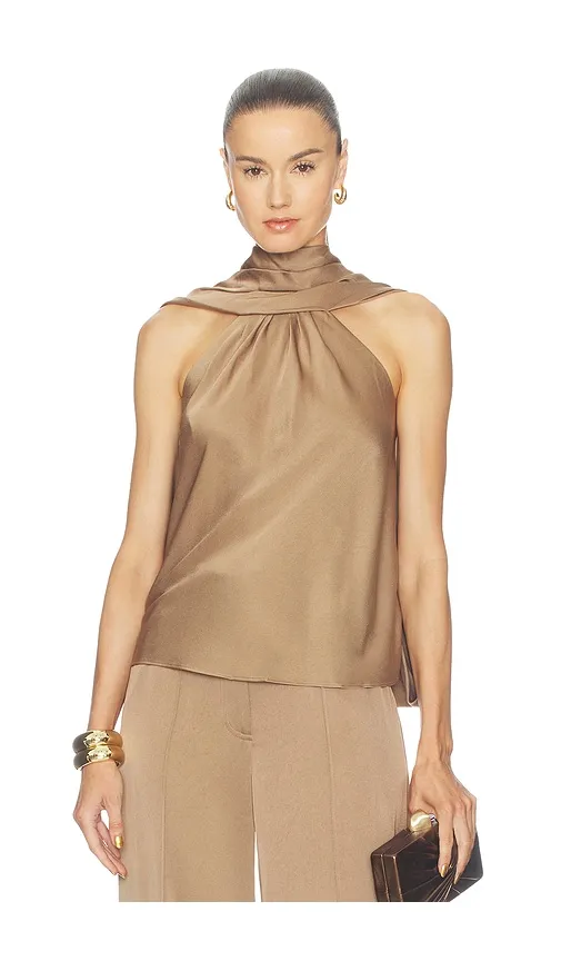 Scarlett Cape Top in Brown. - size 0 (also in 2, 4, 6, 8) - SIMKHAI - Modalova