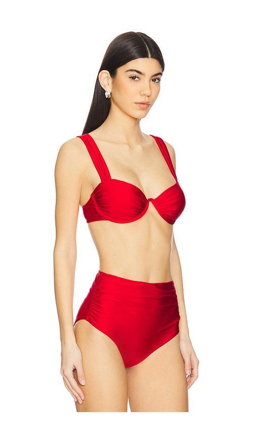 Anniston Bikini Top in Red. - size XS (also in S, M, L) - SIMKHAI - Modalova