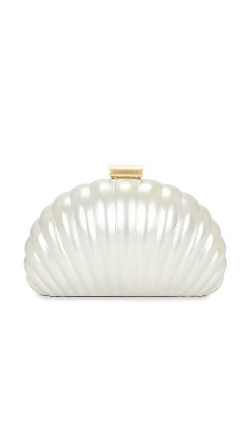 Monet Pearlized Shell Clutch in - SIMKHAI - Modalova