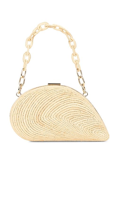 Bridget Oyster Shell Clutch in Neutral - SIMKHAI - Modalova