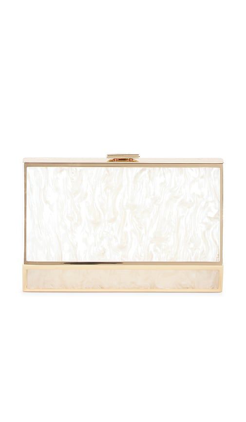 SIMKHAI Maddox Clutch in Ivory - SIMKHAI - Modalova