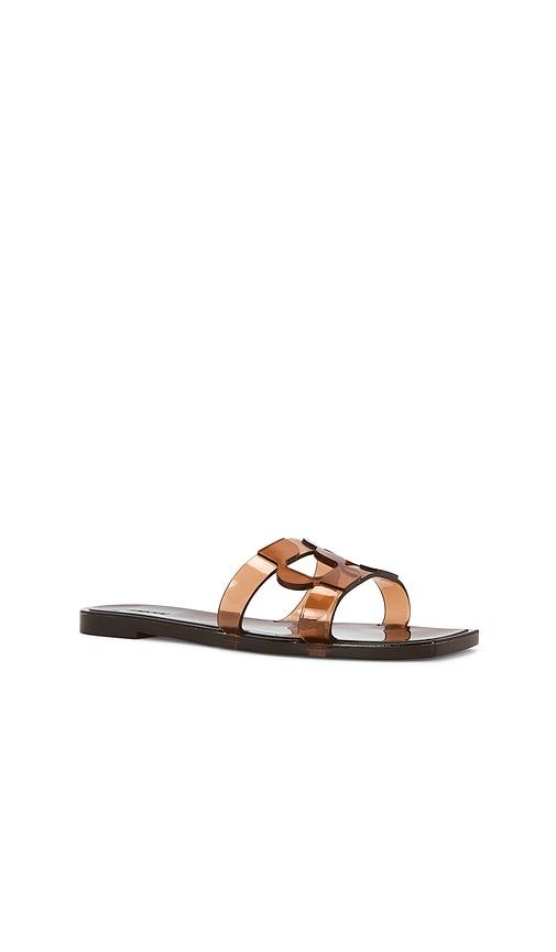 Monogram Jelly Flat Slide in Brown. - size 36 (also in 37, 38, 40) - SIMKHAI - Modalova
