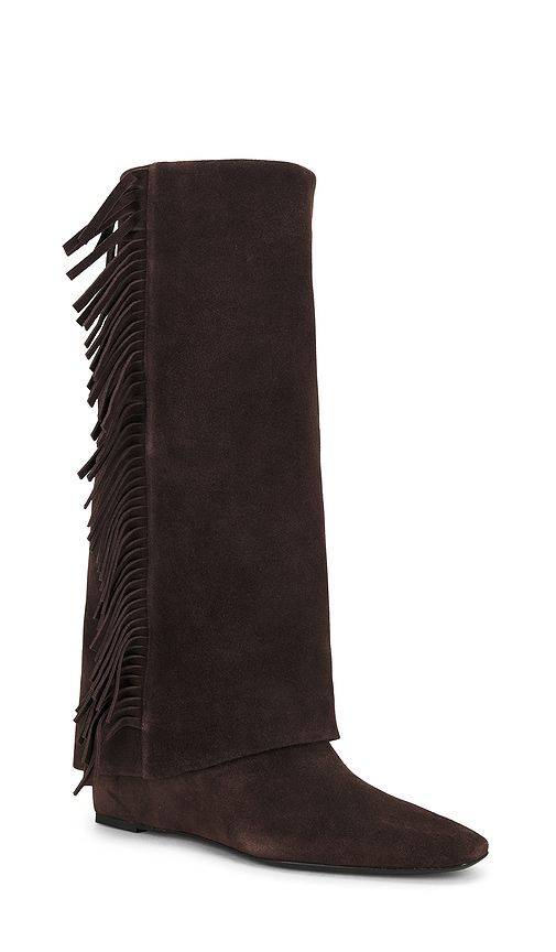 Quinn Fringe Boot in Chocolate. - size 38 (also in 39) - SIMKHAI - Modalova