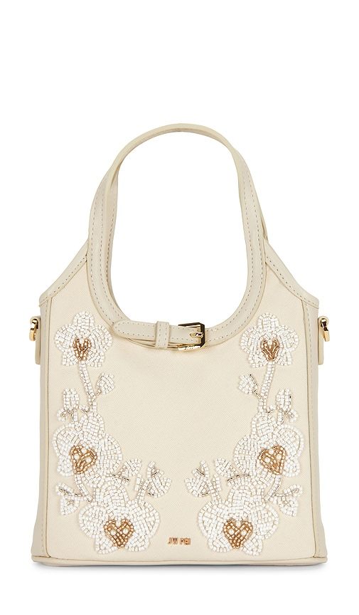Brooke Mini Belted Embellished Orchid Beaded Top Handle Bag in - JW PEI - Modalova