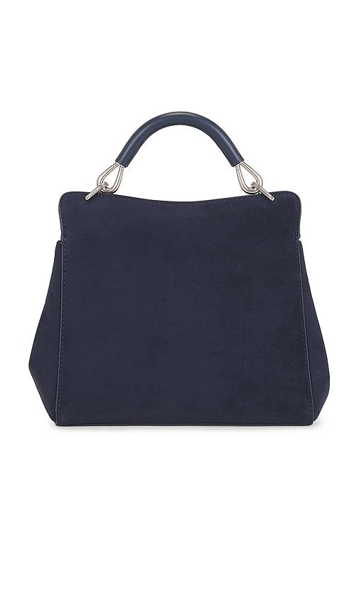 Lucia Classic Faux Suede Top Handle Bag in Navy - JW PEI - Modalova