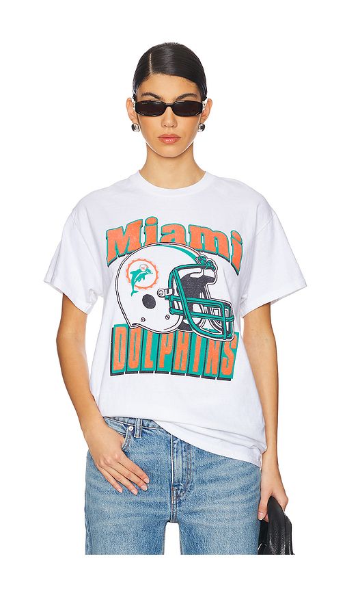 Dolphins Throwback Helmut Tee in . - size L (also in XL/1X) - Junk Food - Modalova