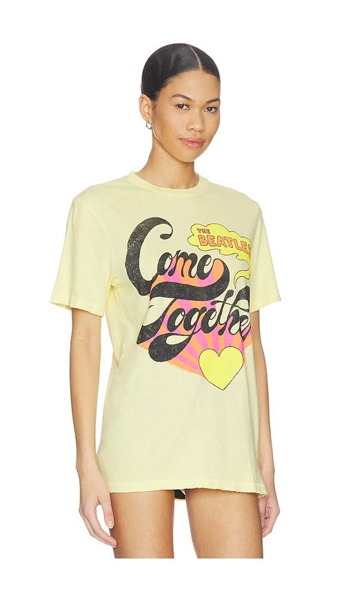 The Beatles Come Together Tee in Yellow. - size L (also in M, S, XL/1X) - Junk Food - Modalova