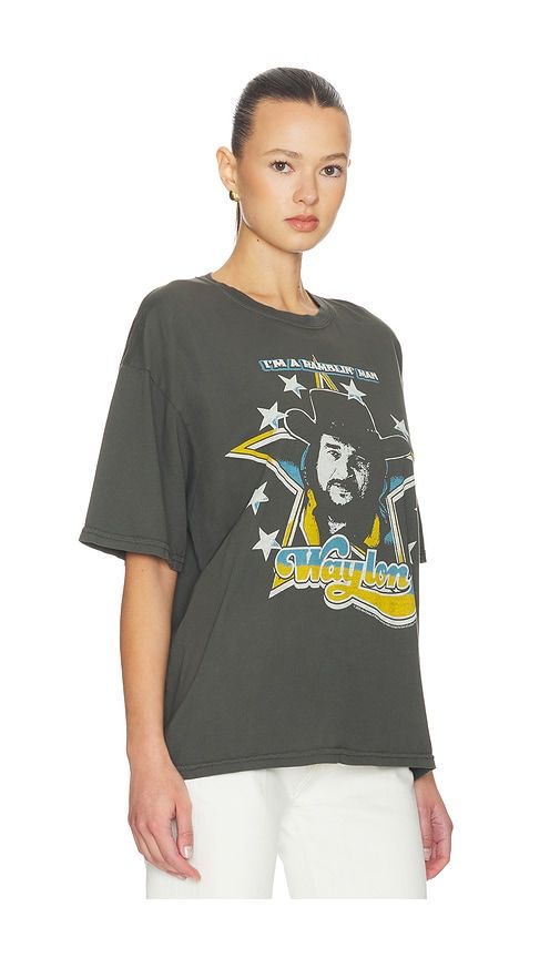 Waylon I'M A Ramblin' Man Tee in Black. - size L/XL (also in S/M) - Junk Food - Modalova