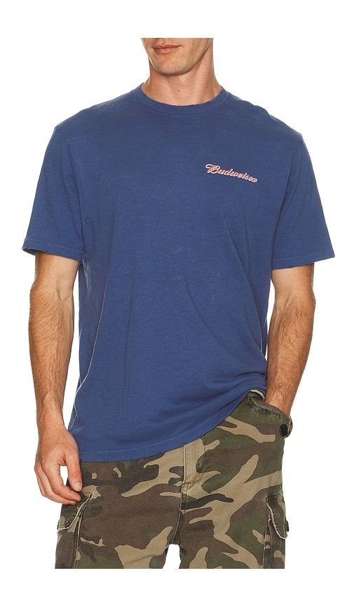 Budweiser Baseball Bats Tee in Blue. - size M (also in S) - Junk Food - Modalova