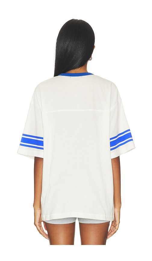 Rams Oversized Stripe Ringer Tee in . Size L. Also in M, S, XL/1X, XS - Junk Food - Modalova