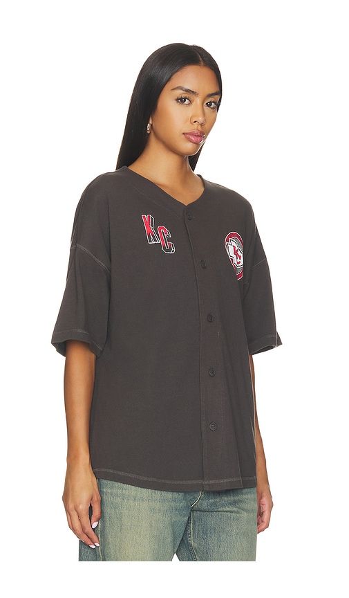 Chiefs Baseball Jersey in Black. - size L (also in M, S, XL/1X, XS) - Junk Food - Modalova