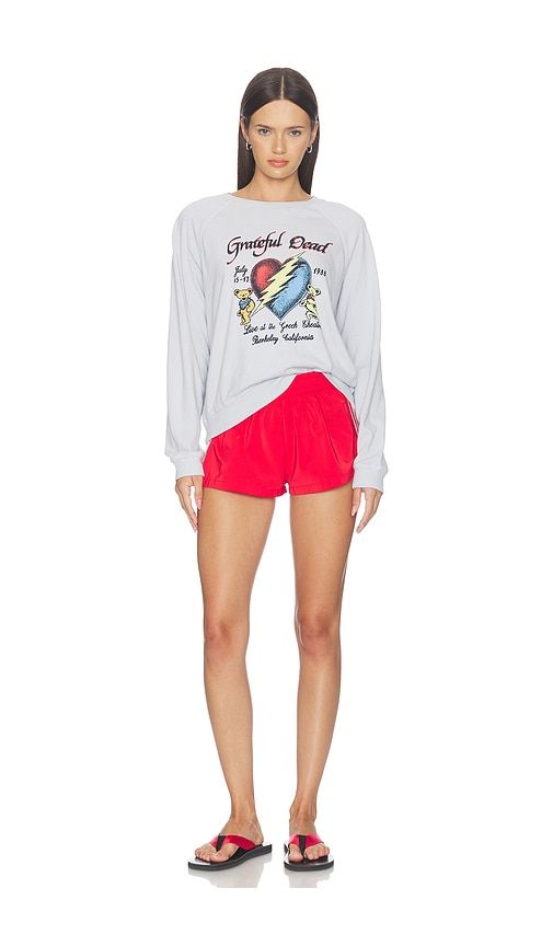 SWEATSHIRT GRATEFUL DEAD LIVE 1988 RAGLAN CREW FLEECE in . Größe L. Also in M, S, XL, XS - Junk Food - Modalova