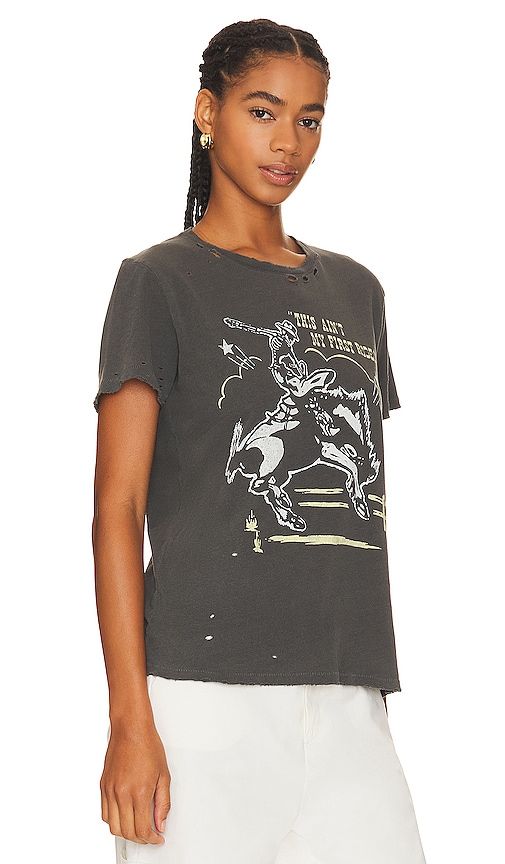 Ain't My First Rodeo Tee in Black. - size L (also in M, S, XL, XS) - Junk Food - Modalova