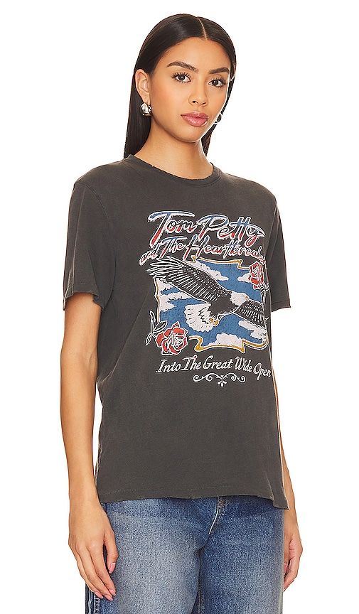 Tom Petty Eagle Tee in Black. - size L (also in M, S, XL/1X, XS) - Junk Food - Modalova