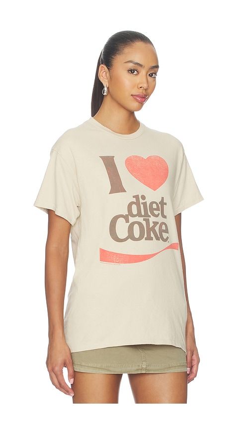 I Heart Diet Coke Tee in Beige. - size M (also in XS) - Junk Food - Modalova