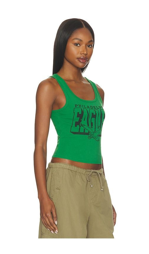 Eagles Cut Off Rib Tank in Green. - size L (also in M, XL, XS) - Junk Food - Modalova