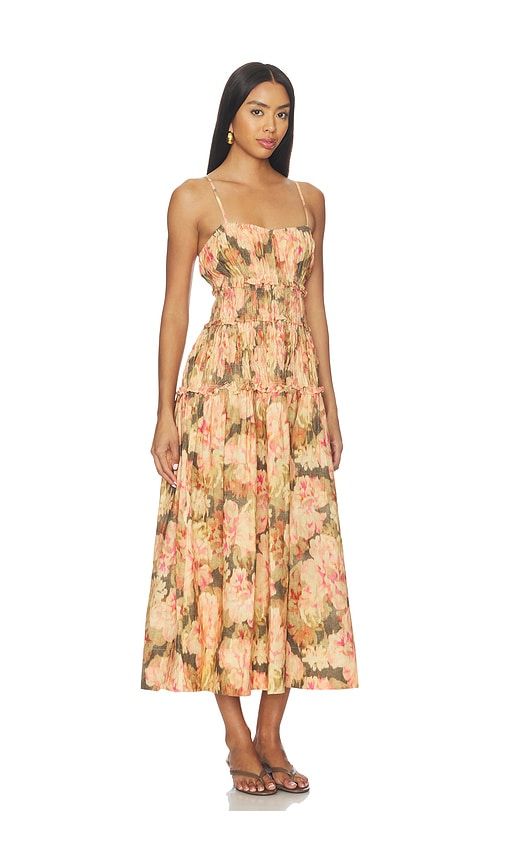 Amelia Midi Dress in Orange. - size M (also in S, XS) - Juillet - Modalova