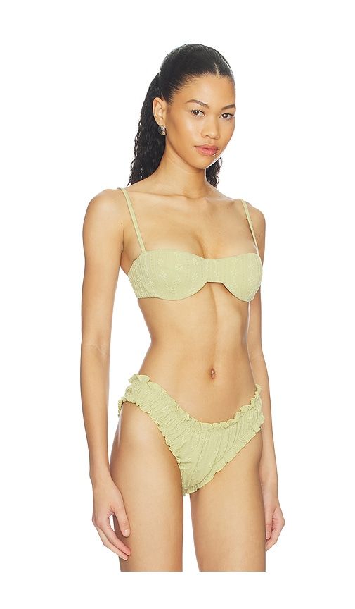 Ingrid Bikini Top in Green. - size M (also in S, XS) - Juillet - Modalova