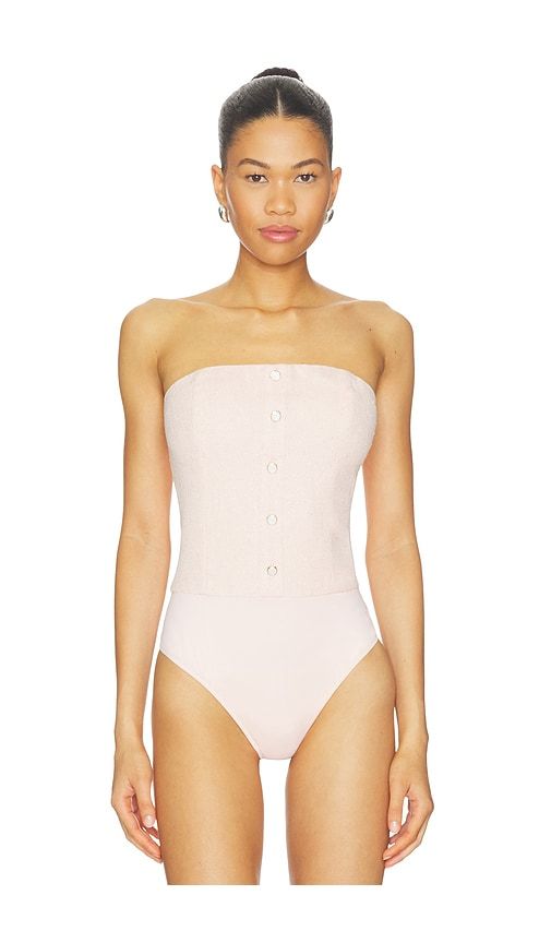 Suri Bodysuit in Pink. - size L (also in M, S, XS) - Karina Grimaldi - Modalova