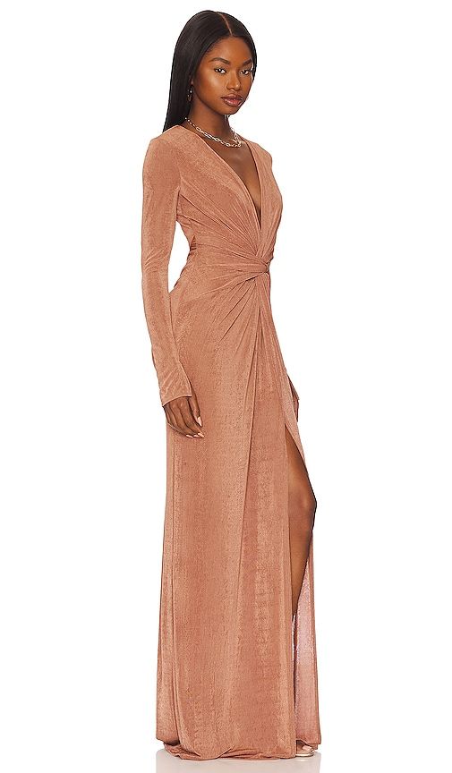 In A Mood Gown in Metallic Copper. - size M (also in XL, XS) - Katie May - Modalova