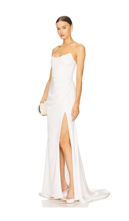X Noel And Jean Belle Gown in Ivory. - size XL (also in XS) - Katie May - Modalova