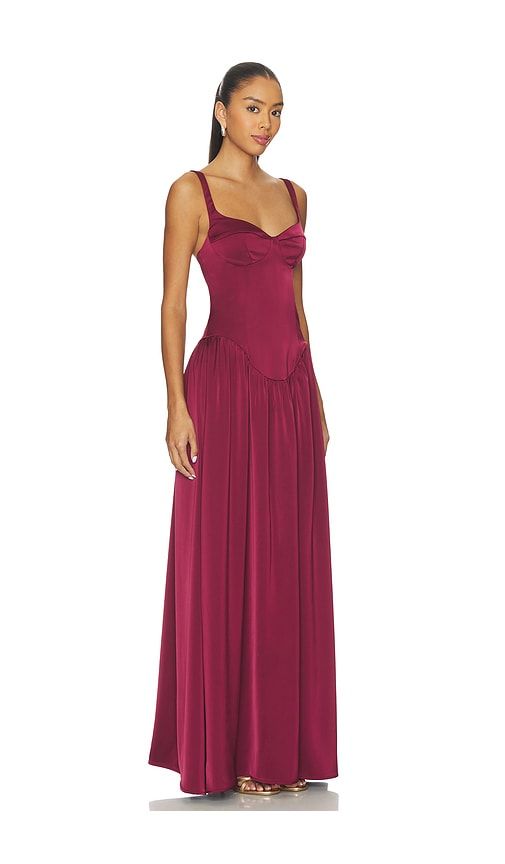 Stimulus Gown in Burgundy. - size L (also in S, XL, XS) - Katie May - Modalova