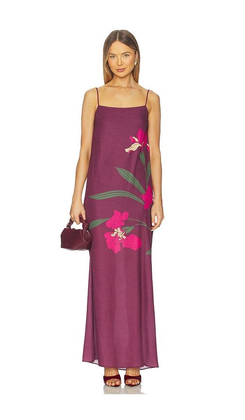 Chloe Maxi Dress in Wine. - size M (also in S, XS) - Katie May - Modalova