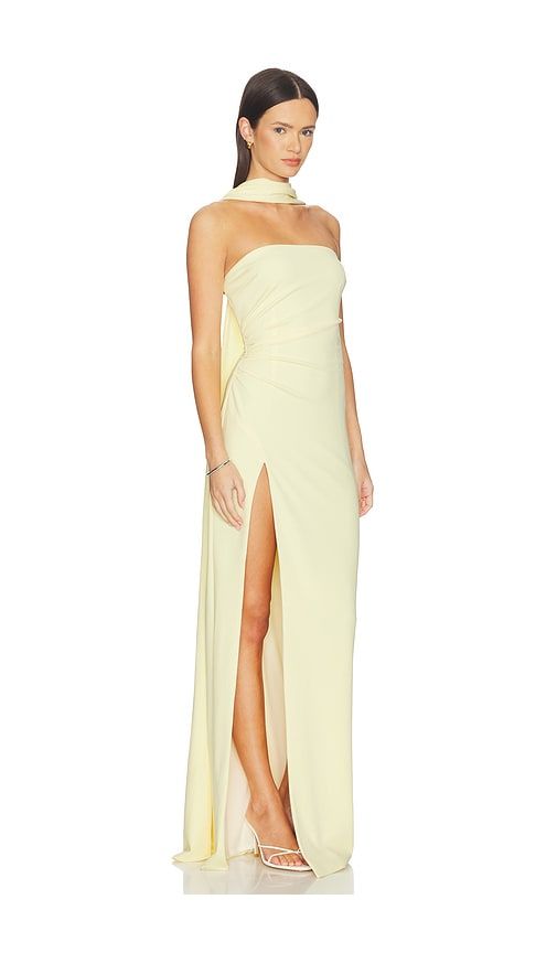 Evie Gown in Lemon. - size L (also in M, S, XS, XXS) - Katie May - Modalova