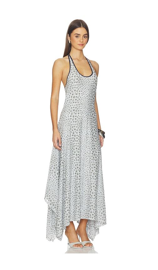 Halterneck Handkerchief Dress in Light Grey. - size S (also in XS) - Kate Barton - Modalova