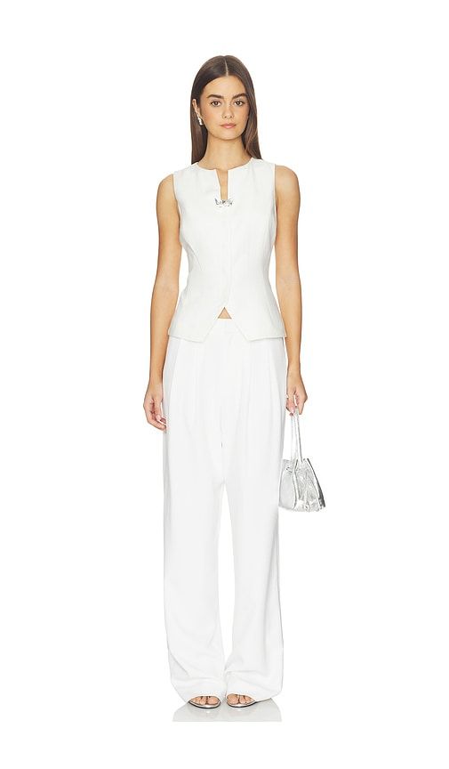 Linen Blend Summer Suit Vest in . Size M. Also in S, XS - Kate Barton - Modalova