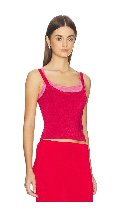 Kb Layered Tank Top in Red,Fuchsia. - size L (also in M, S, XS) - Kate Barton - Modalova