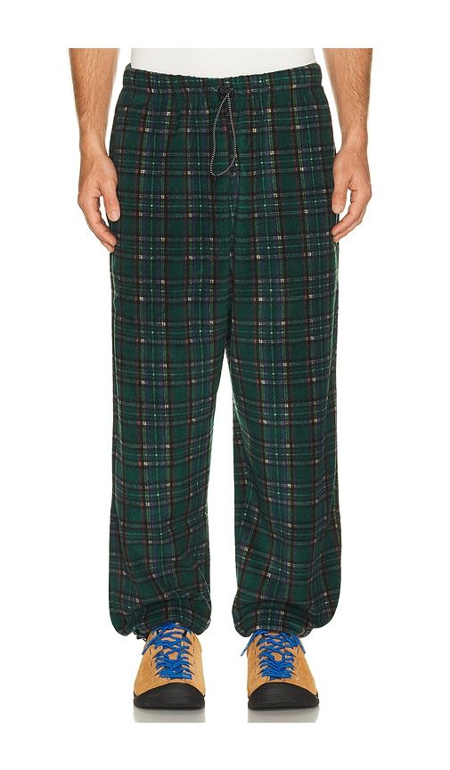 Fleece Check String Pants in - KAPPY DESIGN - Modalova