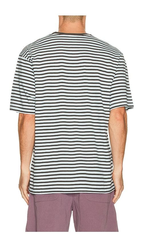 Indigo Stripe Half Tee in Baby Blue - KAPPY DESIGN - Modalova